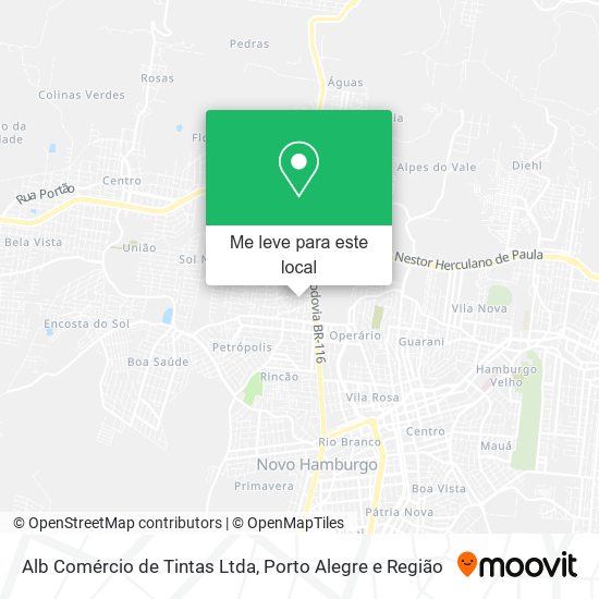 Alb Comércio de Tintas Ltda mapa