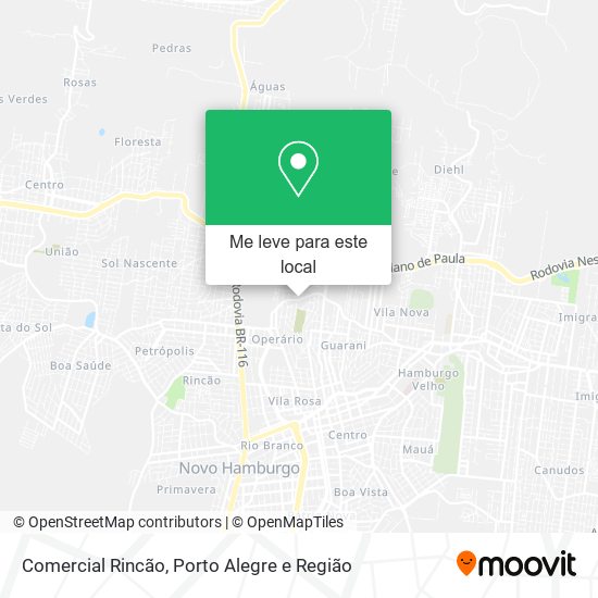 Comercial Rincão mapa