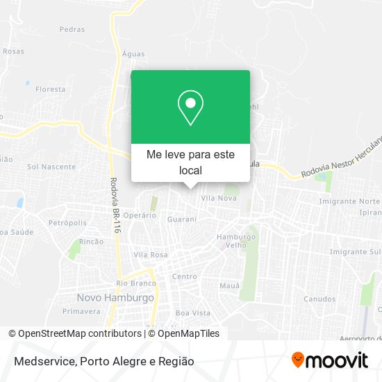 Medservice mapa