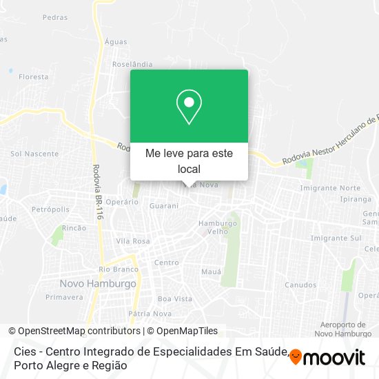 Cies - Centro Integrado de Especialidades Em Saúde mapa