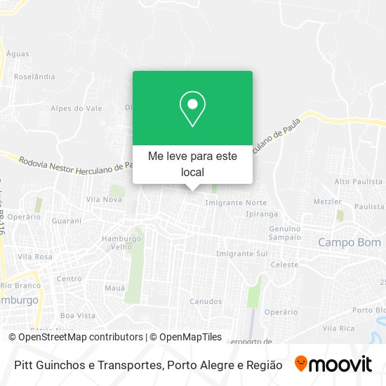 Pitt Guinchos e Transportes mapa