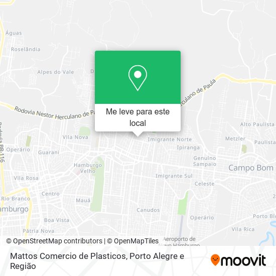 Mattos Comercio de Plasticos mapa