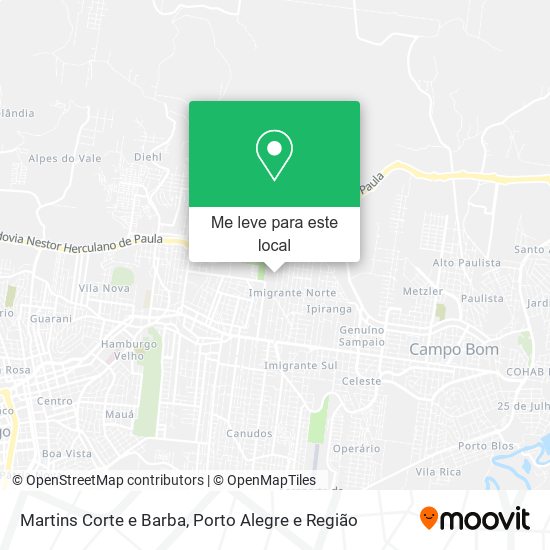 Martins Corte e Barba mapa