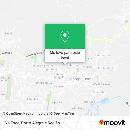 Na Toca mapa