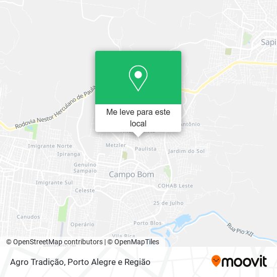 Agro Tradição mapa