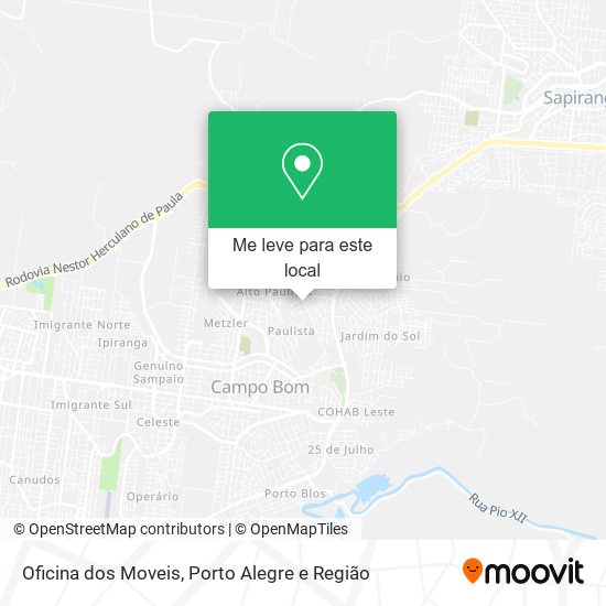 Oficina dos Moveis mapa