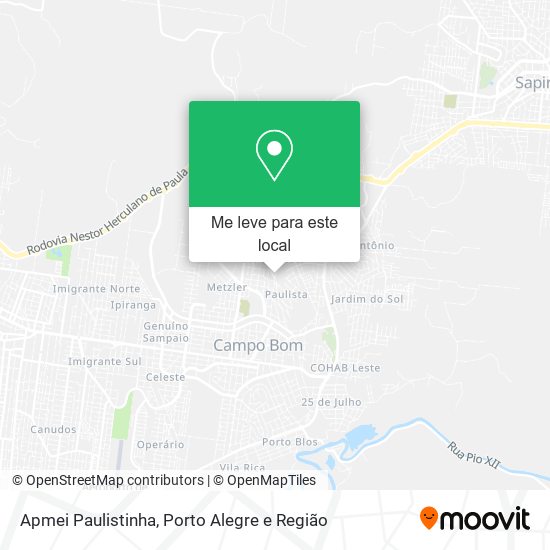 Apmei Paulistinha mapa