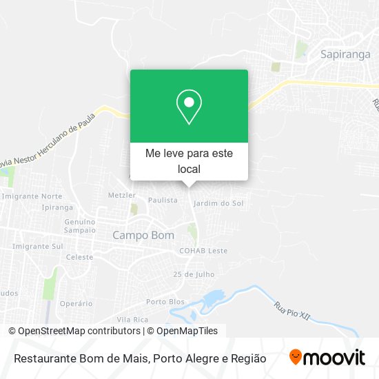 Restaurante Bom de Mais mapa