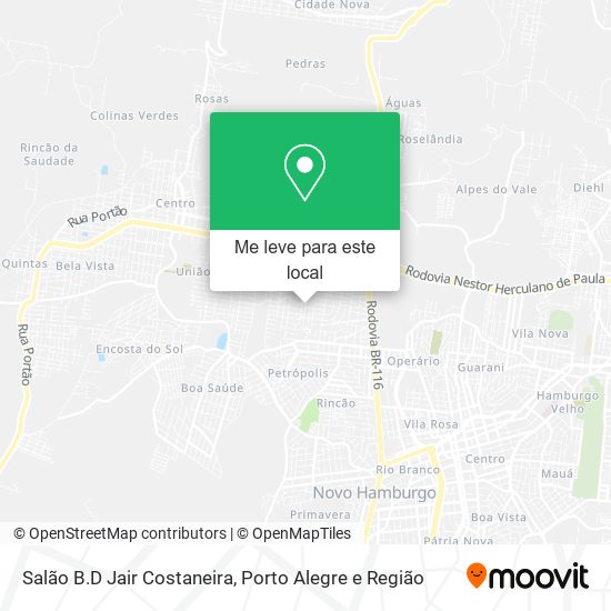 Salão B.D Jair Costaneira mapa