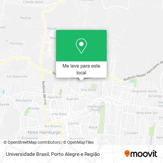 Universidade Brasil mapa