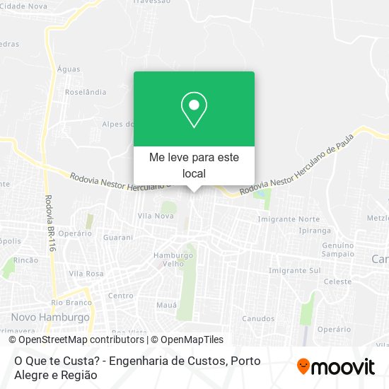 O Que te Custa? - Engenharia de Custos mapa