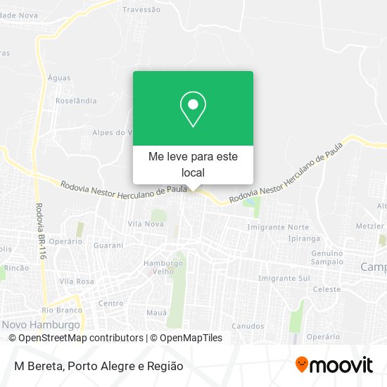 M Bereta mapa