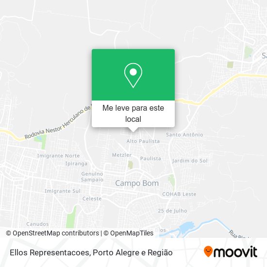 Ellos Representacoes mapa