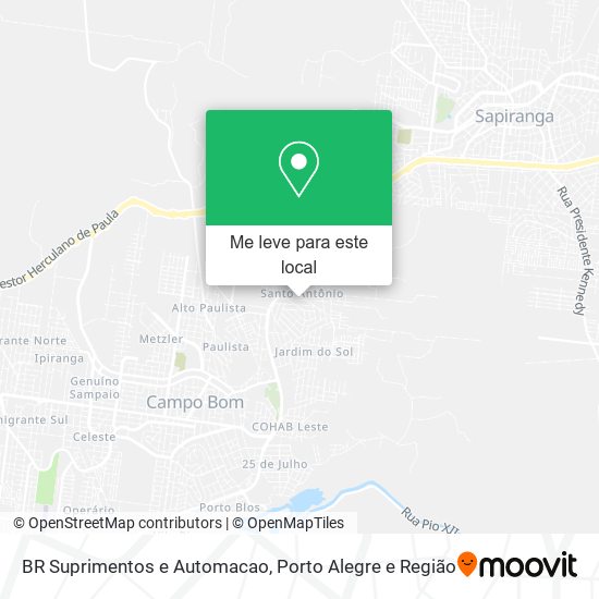 BR Suprimentos e Automacao mapa