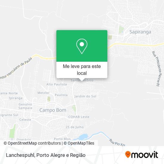 Lanchespuhl mapa