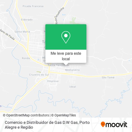 Comercio e Distribuidor de Gas D.W Gas mapa