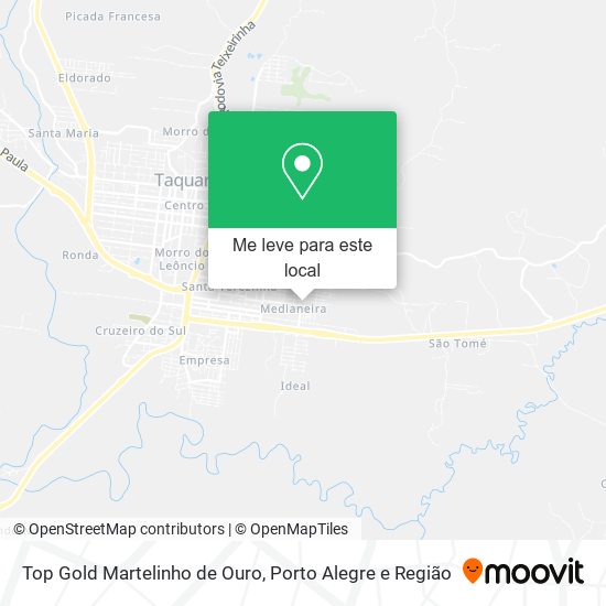 Top Gold Martelinho de Ouro mapa