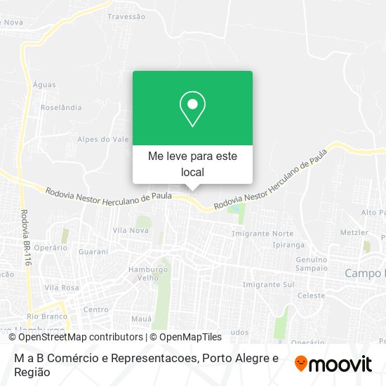 M a B Comércio e Representacoes mapa