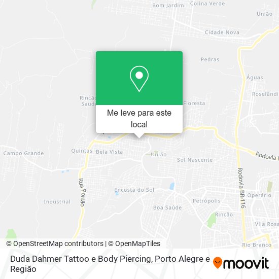 Duda Dahmer Tattoo e Body Piercing mapa