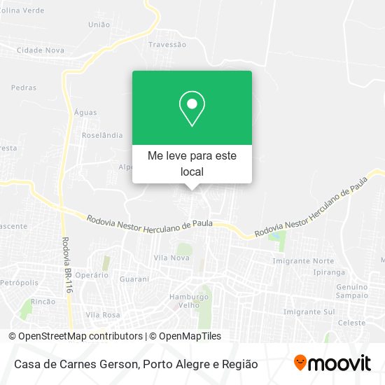 Casa de Carnes Gerson mapa
