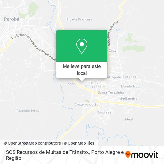 SOS Recursos de Multas de Trânsito. mapa