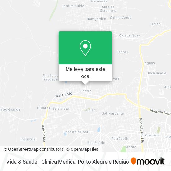 Vida & Saúde - Clínica Médica mapa