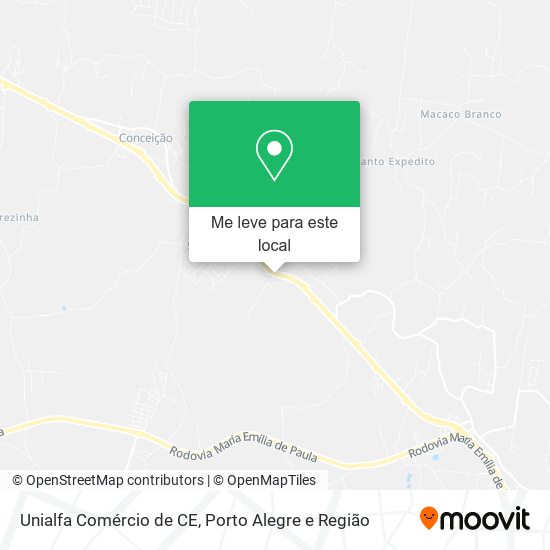 Unialfa Comércio de CE mapa
