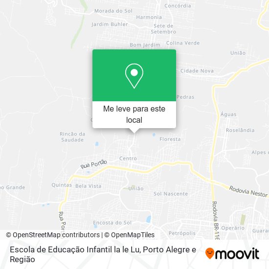 Escola de Educação Infantil la le Lu mapa