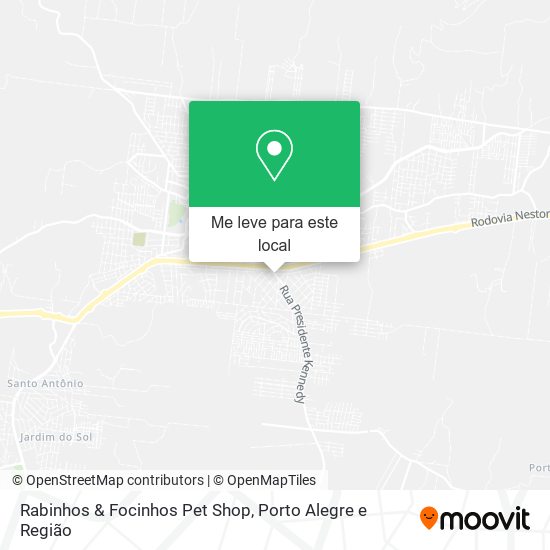 Rabinhos & Focinhos Pet Shop mapa