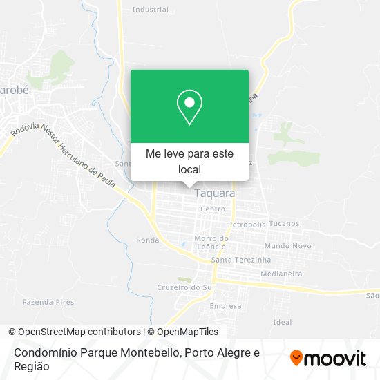 Condomínio Parque Montebello mapa