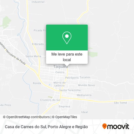Casa de Carnes do Sul mapa