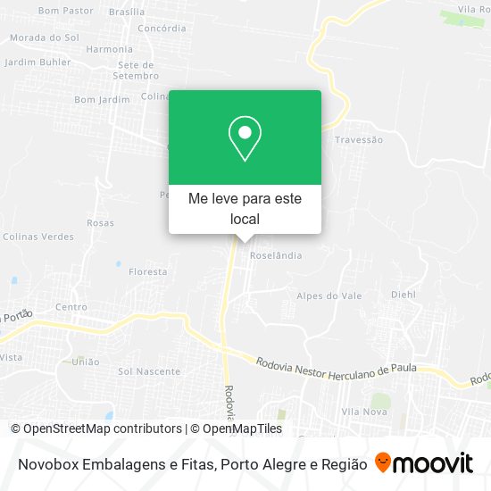Novobox Embalagens e Fitas mapa