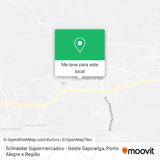 Schneider Supermercados - Oeste Sapiranga mapa