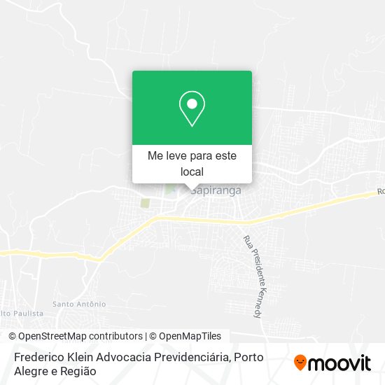 Frederico Klein Advocacia Previdenciária mapa