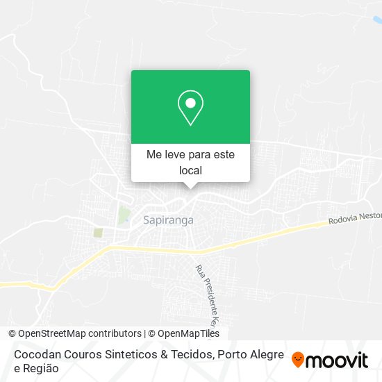 Cocodan Couros Sinteticos & Tecidos mapa