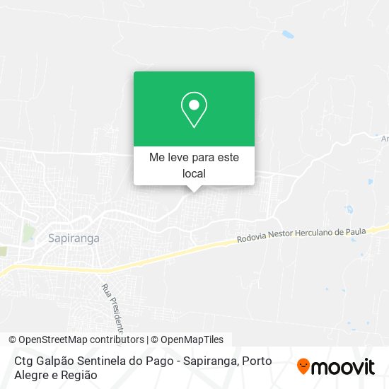 Ctg Galpão Sentinela do Pago - Sapiranga mapa