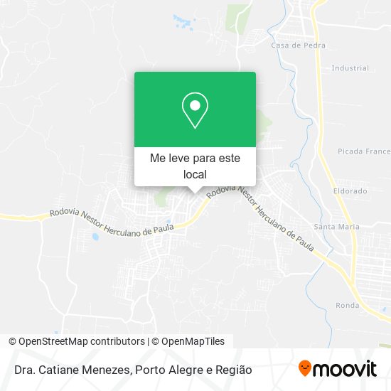 Dra. Catiane Menezes mapa