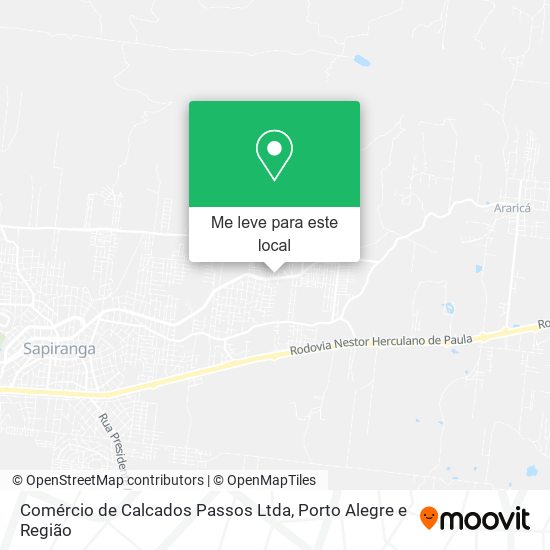 Comércio de Calcados Passos Ltda mapa