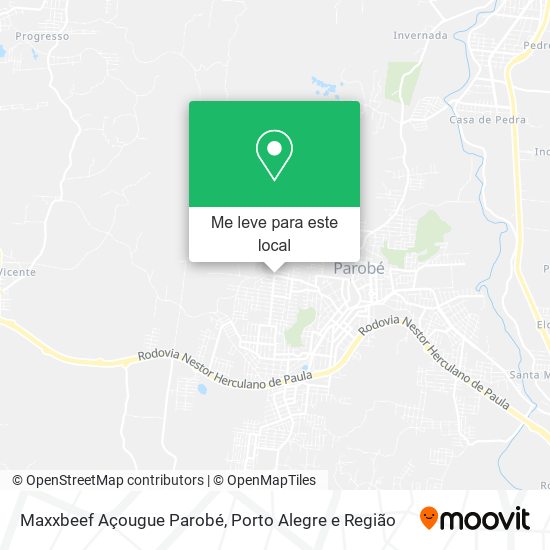 Maxxbeef Açougue Parobé mapa