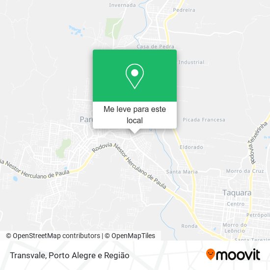 Transvale mapa