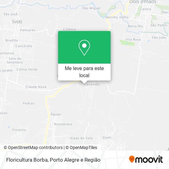 Floricultura Borba mapa