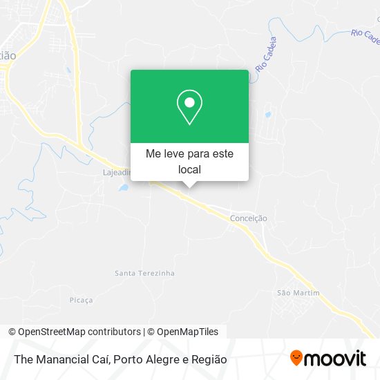 The Manancial Caí mapa