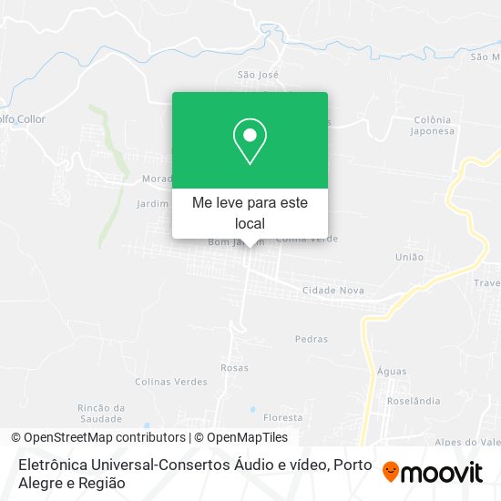 Eletrônica Universal-Consertos Áudio e vídeo mapa