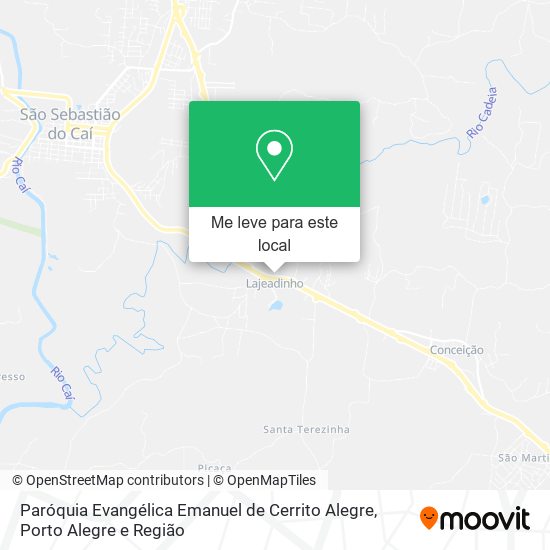 Paróquia Evangélica Emanuel de Cerrito Alegre mapa