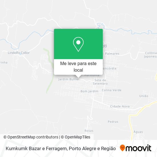 Kumkumk Bazar e Ferragem mapa