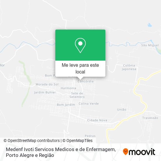 Medenf Ivoti Servicos Medicos e de Enfermagem mapa