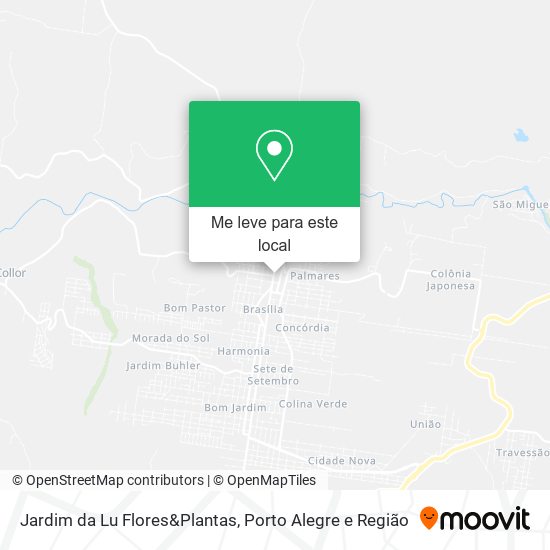 Jardim da Lu Flores&Plantas mapa