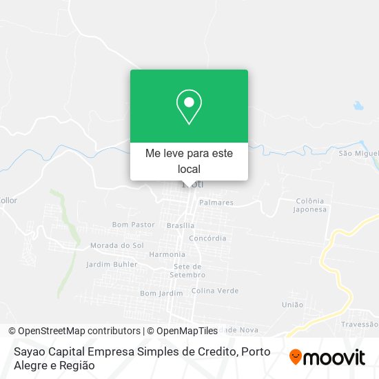 Sayao Capital Empresa Simples de Credito mapa