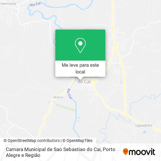 Camara Municipal de Sao Sebastiao do Cai mapa