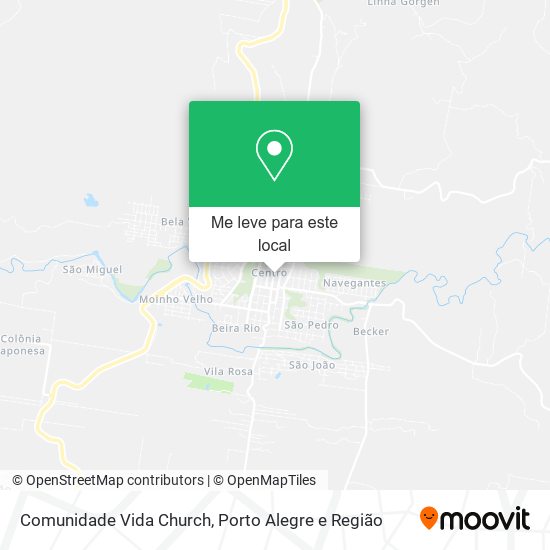 Comunidade Vida Church mapa